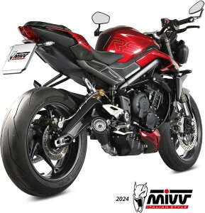 MIVV ~ X-M5 BLACK STAINLESS STEEL tGL][Xg}t[ STREET TRIPLE 765 RS R TRIUMPH gCAt }t[