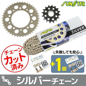 SUNSTAR �T���X�^�[ �`�F�[�����X�v���P�b�g 3�_�Z�b�g CB600F HORNET CBR600F HONDA �z���_ �X�v���P�b�g�E�`�F�[���Z�b�g �쓮�n �`�F�[���J���[�F�V���o�[(�`�F�[���i�ԁFSS525SKC-118SV)