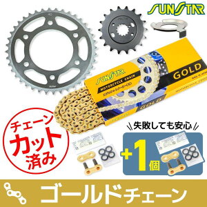 SUNSTAR �T���X�^�[ �`�F�[�����X�v���P�b�g 3�_�Z�b�g Z-1 Z900 KAWASAKI �J���T�L �X�v���P�b�g�E�`�F�[���Z�b�g �쓮�n �`�F�[���J���[�F�S�[���h(�`�F�[���i�ԁFSS525SKC-110GD)