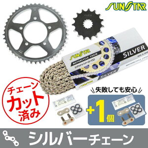SUNSTAR �T���X�^�[ �`�F�[�����X�v���P�b�g 3�_�Z�b�g GLADIUS SUZUKI �X�Y�L �X�v���P�b�g�E�`�F�[���Z�b�g �쓮�n �`�F�[���J���[�F�V���o�[(�`�F�[���i�ԁFSS520SKC-112SV)