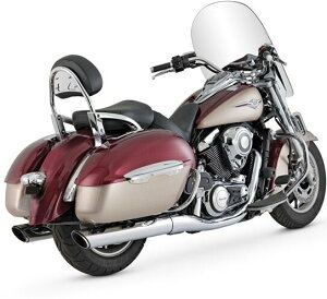 VANCE&HINES バンス&ハインズ TwinSlash Round ツインスラッシュ ラウンド スリップオン マフラー VN1700 NOMAD VOYAGER KAWASAKI カワサキ スリップオンマフラー