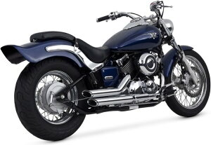 VANCE&HINES oX&nCY ShortShots Staggered V[gVbgX^bK[h }t[ XVS650 DRAGSTAR650 hbOX^[650 YAMAHA }n tGL][Xg}t[
