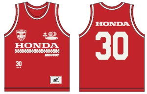 HONDA RIDING GEAR z_ CfBOMA MOUSSY BASKETBALL SHIRT TVc Ap