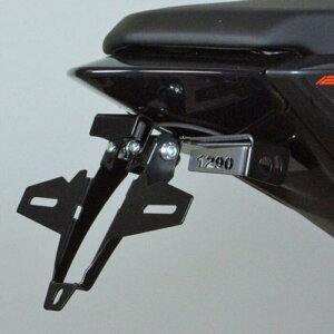 BODIS {fBX License plate holderCStainless Steel Black Powder-Coated 1290 SUPER DUKE R KTM tF_[XLbg tF_[֘A O