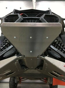 MECASYSTEM JVXe AV{stainless steel reinforcement plate protection Alu - CAN AM 1000 X3 A_[K[hEXLbhv[g t[