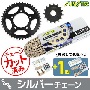 SUNSTAR �T���X�^�[ �`�F�[�����X�v���P�b�g 3�_�Z�b�g GLADIUS400 SUZUKI �X�Y�L �X�v���P�b�g�E�`�F�[���Z�b�g �쓮�n �`�F�[���J���[�F�V���o�[(�`�F�[���i�ԁFSS520SKC-112SV)