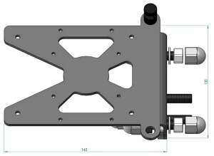 ACCESS DESIGN �A�N�Z�X�f�U�C�� Side Mount License Plate Bracket �T�C�h�i���o�[�L�b�g �O��
