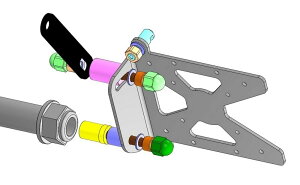 ACCESS DESIGN �A�N�Z�X�f�U�C�� Side Mount License Plate Bracket �T�C�h�i���o�[�L�b�g �O��