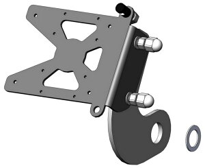 ACCESS DESIGN �A�N�Z�X�f�U�C�� Side Mount License Plate Bracket �T�C�h�i���o�[�L�b�g �O��