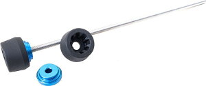 EVOTECH �G�{�e�b�N Rear Axle Fork Protector�C Blue �A�N�X���X���C�_�[ �t���[��