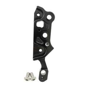 REVOLUTION ���{�����[�V���� Front Brake Caliper Bracket Racing Disc 300mm FORZA-300 FORZA-350 NEW Black FORZA300 FORZA350 HONDA �z���_ �L�����p�[�T�|�[�g�E�u���P�b�g �u���[�L TYPE�FFor left Side Brembo 4P (50 Mm)