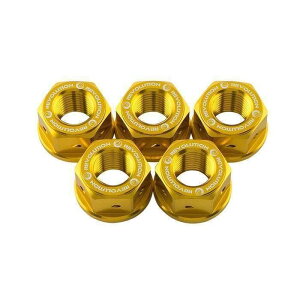 REVOLUTION ���{�����[�V���� Driven Sprocket Nut M12 x 1.25 CB-650 F R CBR-650 (5pcs/pack) CB650 CBR650 MONKEY125 MSX125 HONDA �z���_ �X�v���P�b�g�{���g�E�i�b�g �쓮�n COLOR�FGold
