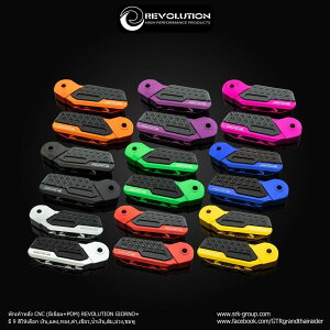REVOLUTION ���{�����[�V���� Rear Foot Pegs CNC (Aluminium+POM) GIORNO+ �^���f���X�e�b�v�E�^���f���u���P�b�g �X�e�b�v �����