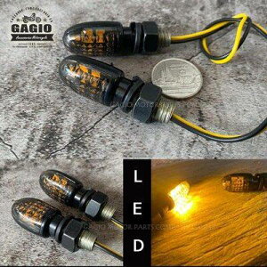 GAGIO MOTOR PARTS �K�W�I���[�^�[�p�[�c Mini LED turn lights V2. �E�C���J�[ ���Η� �d���n