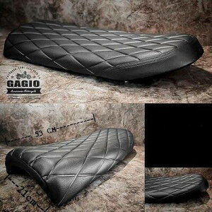 GAGIO MOTOR PARTS �K�W�I���[�^�[�p�[�c Downed tail Diamond straight seat with metal base �V�[�g �V�[�g�֘A �O��