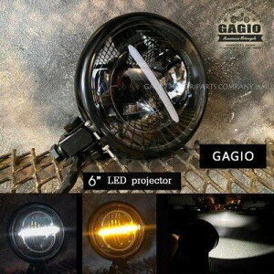 GAGIO MOTOR PARTS �K�W�I���[�^�[�p�[�c LED Projector headlamp size 6 inches. �w�b�h���C�g ���Η� �d���n