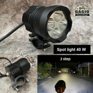 GAGIO MOTOR PARTS �K�W�I���[�^�[�p�[�c Cylindrical spotlight power 40w �t�H�O�����v ���Η� �d���n