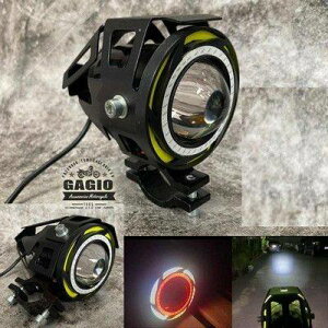 GAGIO MOTOR PARTS �K�W�I���[�^�[�p�[�c LED projector spotlight U7 red loop light. �t�H�O�����v ���Η� �d���n