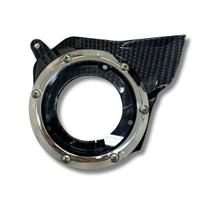 Achi Motorbike �A�`���[�^�[�o�C�N FAN COVER HONDA GIORNO+ 125 �z���_ �N�����N�P�[�X�J�o�[ �G���W���p�[�c �G���W�� COLOR�FCarbon Film-Silver Ring