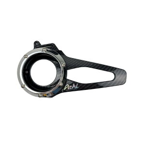 Achi Motorbike �A�`���[�^�[�o�C�N FAN COVER HONDA LEAD125 4-VALVE ENGINE LEAD 125 �z���_ �N�����N�P�[�X�J�o�[ �G���W���p�[�c �G���W�� COLOR�FCarbon Film - Silver Ring