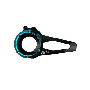 Achi Motorbike �A�`���[�^�[�o�C�N FAN COVER HONDA LEAD125 4-VALVE ENGINE LEAD 125 �z���_ �N�����N�P�[�X�J�o�[ �G���W���p�[�c �G���W�� COLOR�FCarbon Film - Light Blue Ring