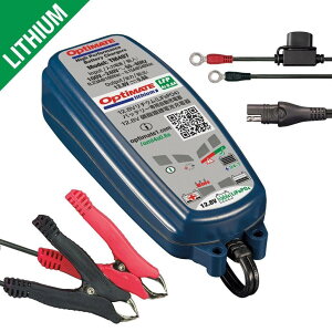 TECMATE �e�b�N���C�g OptiMate Lithium 4s 0.8A �o�b�e���[�[�d��E�o�b�e���[�`���[�W���[ �o�b�e���[�֘A