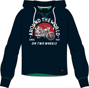 ROYAL ENFIELD ���C�����G���t�B�[���h AROUND THE WORLD HOODY for women �J�W���A���p�[�J�[�E�t�[�f�B�[�E�X�E�F�b�g �A�p����