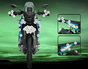 EAZI-GUARD �C�[�W�[�K�[�h �Ԏ�ʃX�g�[���`�b�v�v���e�N�V�����t�B���� Tenere 700 Rally YAMAHA ���}�n �v���e�N�V�����t�B�����E�ی�t�B���� �O�� �J���[�F�}�b�g�T�[�t�F�X (���Ȃ�)