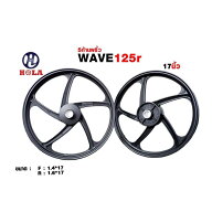 HOLA RACING ホーラレーシング 17″ 5-Spoke Spiral Alloy Wheels for Wave125R (U-BOX) 前後セット WAVE…