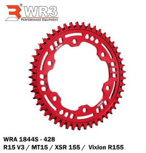 WR3 �_�u���A�[���X���[ Rear Sprocket MT-15 Vixion 155R XSR155 YZF-R15 V3 YAMAHA ���}�n �h���u���X�v���P�b�g�E���A�X�v���P�b�g �쓮�n Size�F44T / Color�FRed