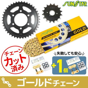 SUNSTAR �T���X�^�[ �`�F�[�����X�v���P�b�g 3�_�Z�b�g GSX750S KATANA SUZUKI �X�Y�L �X�v���P�b�g�E�`�F�[���Z�b�g �쓮�n �`�F�[���J���[�F�S�[���h(�`�F�[���i�ԁFSS530SKC-110GD)