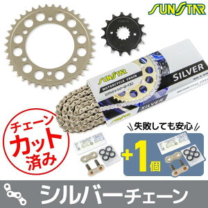 SUNSTAR �T���X�^�[ �`�F�[�����X�v���P�b�g 3�_�Z�b�g GPZ400R KAWASAKI �J���T�L �X�v���P�b�g�E�`�F�[���Z�b�g �쓮�n �`�F�[���J���[�F�V���o�[(�`�F�[���i�ԁFSS520SKC-102SV)