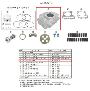 SP���� SP�^�P�K�� �y��C���i�z�X�y�V�����A���~�j�E���V�����_�[/KSR110 (59mm/138cc/�Z���~�b�N���b�L) �V�����_�[ �G���W���p�[�c �G���W��