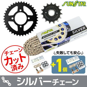 SUNSTAR �T���X�^�[ �`�F�[�����X�v���P�b�g 3�_�Z�b�g ESTRELLA CUSTOM LE RS KAWASAKI �J���T�L �X�v���P�b�g�E�`�F�[���Z�b�g �쓮�n �`�F�[���J���[�F�V���o�[(�`�F�[���i�ԁFSS520SKC-102SV)
