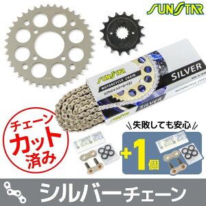SUNSTAR �T���X�^�[ �`�F�[�����X�v���P�b�g 3�_�Z�b�g Z400FX KAWASAKI �J���T�L �X�v���P�b�g�E�`�F�[���Z�b�g �쓮�n �`�F�[���J���[�F�V���o�[(�`�F�[���i�ԁFSS520SKC-100SV)