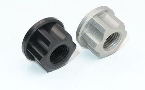 GIGA BIKE FACTORY �M�K�o�C�N�t�@�N�g���[ 12-Point Axle Nut Set (M12x1.25) for Monkey 125 MONKEY HONDA �z���_ �A�N�X���i�b�g �z�C�[���֘A �����