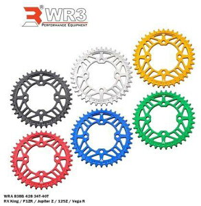 WR3 �_�u���A�[���X���[ Rear Sprocket 125Z F1ZR Jupiter Z RX-King Vega R YAMAHA ���}�n �h���u���X�v���P�b�g�E���A�X�v���P�b�g �쓮�n Size�F40T / Color�FSilver