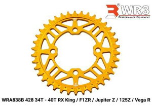 WR3 �_�u���A�[���X���[ Rear Sprocket 125Z F1ZR Jupiter Z RX-King Vega R YAMAHA ���}�n �h���u���X�v���P�b�g�E���A�X�v���P�b�g �쓮�n Size�F40T / Color�FGold