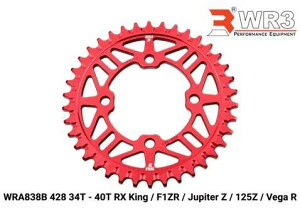 WR3 �_�u���A�[���X���[ Rear Sprocket 125Z F1ZR Jupiter Z RX-King Vega R YAMAHA ���}�n �h���u���X�v���P�b�g�E���A�X�v���P�b�g �쓮�n Size�F38T / Color�FRed