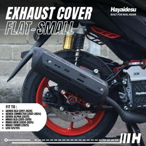 Hayaidesu �n���C�f�X Exhaust Cover Flat Aerox Alpha Connected Old Lexi 125 155 New NMAX Neo Turbo YAMAHA ���}�n �}�t���[�K�[�h�E�q�[�g�K�[�h �}�t���[