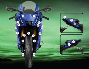 EAZI-GUARD �C�[�W�[�K�[�h �Ԏ�ʃX�g�[���`�b�v�v���e�N�V�����t�B���� R7 YAMAHA ���}�n �v���e�N�V�����t�B�����E�ی�t�B���� �O�� �J���[�F�O���X�T�[�t�F�X (������)