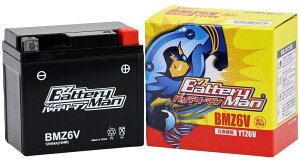 Battery Man �o�b�e���[�}�� BMZ6V �t���[�d�ρyYTZ6V�݊��z HONDA �z���_ YAMAHA ���}�n SUZUKI �X�Y�L KAWASAKI �J���T�L ���n�o�b�e���[ �o�b�e���[�֘A