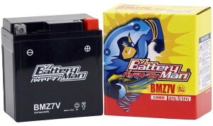 Battery Man �o�b�e���[�}�� BMZ7V �t���[�d�ρyYTZ7V�^GTZ7V�݊��z AEROX N�}�b�N�X125 N�}�b�N�X155 �g���V�e�B125 �g���V�e�B155 �t�@�c�B�I YAMAHA ���}�n ���n�o�b�e���[ �o�b�e���[�֘A