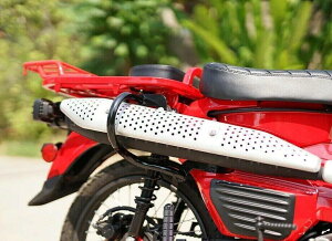 BlackWing Custom �u���b�N�E�B���O�J�X�^�� Honda CT125 TRAIL125 HUNTER 2020-2025�p �G�L�]�[�X�g�p�C�v�K�[�h�^�X���C�_�[�V�[���h CT 125 HONDA �z���_ �}�t���[�K�[�h�E�q�[�g�K�[�h �}�t���[