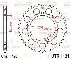 JT SPROCKETS JT�X�v���P�b�g JTR1131 (�X�`�[�����A�X�v���P�b�g) 50 Rookie MRT Pro Supermotard / MRX MRX/SMX Furia Enduro SM RYZ XP6 XR6 XPS50 T GASGAS �K�X�K�X RIEJU ���G�t �h���u���X�v���P�b�g�E���A�X�v���P�b�g 