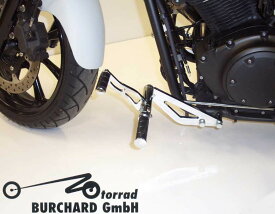 MOTORRAD BURCHARD モトラッド バーチャード Forward Controls Kit 18cm forward TUV XVS 950 A Midnight Star YAMAHA ヤマハ Surface：Black Shiny / Footpeg and Lever Design：Ness Style Look milled Levers