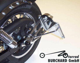 MOTORRAD BURCHARD モトラッド バーチャード サイドナンバーキット(TUV規格) Street Bob HARLEY-DAVIDSON ハーレーダビッドソン Surface：Chrome / License Plate Size：210mm×170mm Osterreich