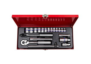 King tony �L���O�g�j�[ 20-Piece 3�^8' DR. Hexagon Socket Set (Metal Box) �Z�b�g�H��