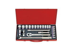 King tony �L���O�g�j�[ 24-Piece 1�^2' DR. 12-Point Socket Set (Metal Box) �Z�b�g�H��