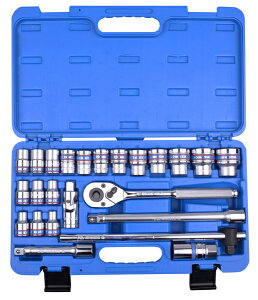 King tony LOgj[ 24-Piece 1^2' DR. Hexagon Socket set (Plastic Box) ZbgH